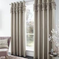 Catherine Lansfield, Champagne, Eyelet Curtains-90x90 Inch