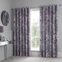 Catherine Lansfield Dramatic Floral Eyelet Curtains