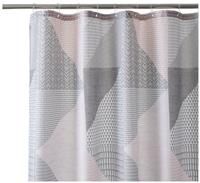 Catherine Lansfield Larsson Geo Shower Curtain Blush