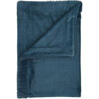 Catherine Lansfield Velvet And Faux Fur 150x200cm Throw Teal