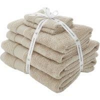 Catherine Lansfield Anti-Bacterial 100%Cotton Towel Bales Or Individuals Natural