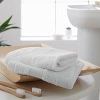 Catherine Lansfield, White, Face Cloth Pair