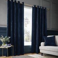 Hyperion Selene Luxury Chenille Weighted Thermal Eyelet Cur Pair green/blue/navy 183.0 H x 46.063 W cm