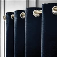 Hyperion Selene Chenille Curtain - Navy - 168X229cm