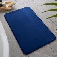 Catherine Lansfield Bathroom Anti-Bacterial Memory Foam Bath Mat Navy, (BR/55661/W/BMAT/NA)