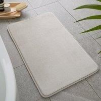 Catherine Lansfield Bathroom Anti-Bacterial Memory Foam Bath Mat Natural BR/55661/W/BMAT/NT