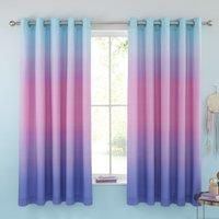 Pastel Catherine Lansfield Ombre Rainbow Clouds Bedding Curtains Matching Range