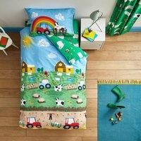 Catherine Lansfield Farmyard Animals Duvet Cover Set - Green