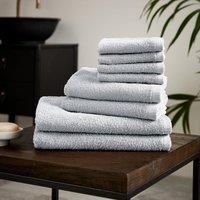 Catherine Lansfield Quick Dry Cotton 8 Piece Towel Set White