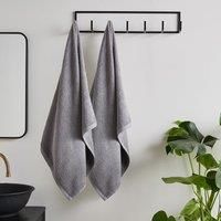 Catherine Lansfield Quick Dry Cotton Bath Sheet Pair Grey