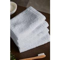 Catherine Lansfield Quick Dry Cotton Face Cloth 4 Pack White,30x30cm