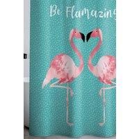 Catherine Lansfield Bathroom Flamingo 180x180cm Shower Curtain Teal