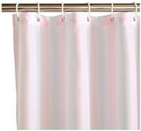 Sassy B Bathroom Stripe Tease 180x180cm Shower Curtain Pink