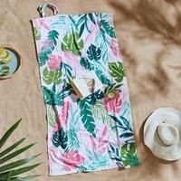 'Tropical Palm Beach In A Bag' Beach Towel