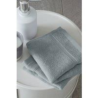 Catherine Lansfield Zero Twist 450 gsm Soft & Absorbent Cotton Bath Sheet Pair Sage Green