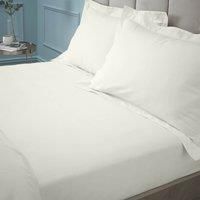 Bianca Fine Linens Bedroom 180 Thread Count Egyptian Cotton Single Fitted Sheet 34cm Depth Cream