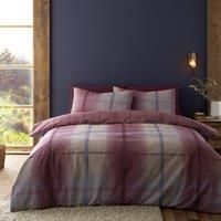 Catherine Lansfield Melrose Check Brushed Cotton Duvet Cover Set