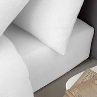 Catherine Lansfield Brushed Cotton Single Fitted Sheet White