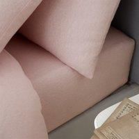 Catherine Lansfield Brushed Cotton Super King Fitted Sheet Pink