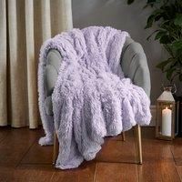 Catherine Lansfield Cuddly Deep Pile Faux Fur 150x200cm Blanket Throw Heather