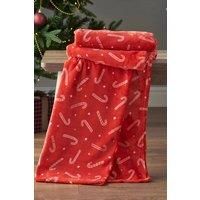 Catherine Lansfield Christmas Candy Cane Throw