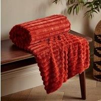 Catherine Lansfield Cosy Ribbed Soft Throw