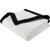 Style Sisters Monochrome Waffle Cotton 150x220cm Blanket Throw White/Black