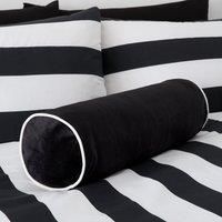 Style Sisters Velvet Bolster 50x16cm Cushion Black