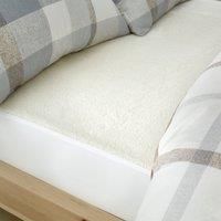 Catherine Lansfield Thermal Fleece Fitted Underblanket Single Under Fitted Sheet Cream