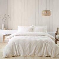 Catherine Lansfield Brushed Cotton Stripe Soft Duvet Set - Ks