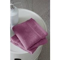 Catherine Lansfield Zero Twist Soft & Absorbent Cotton Face Cloth Pair Raspberry