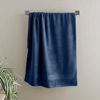Catherine Lansfield Anti Bacterial Soft & Absorbent Cotton Hand Towel Navy Blue