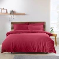 Catherine Lansfield So Soft Easy Iron King Duvet Cover Set Hot Pink