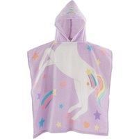 Catherine Lansfield Kids Unicorn Hooded Towel Poncho 60x120cm Lilac