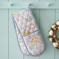 Catherine Lansfield Kitchen Cottage Friends 18x88cm Double Oven Glove Natural