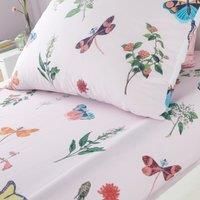 RHS Kids Butterfly Garden Reversible Duvet Cover Bedding Set Pink