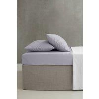 Catherine Lansfield Easy Iron Percale Combed Super King Fitted Sheet Lilac