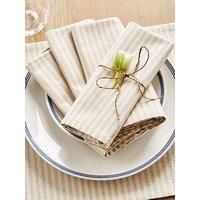 Very Home Set Of 4 Striped Napkins
