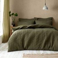Duvet Cover Bedding Set Tamba Jersey Stripe By Pineapple Elephant Olive Green