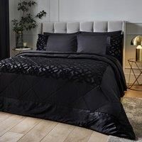 Catherine Lansfield Lattice Cut Velvet Bedspread- 220X230Cm
