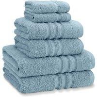 Catherine Lansfield Zero Twist Cotton 6 Piece Towel Bale Set Blue