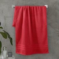 Catherine Lansfield Zero Twist Cotton Bath Towel Red