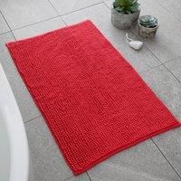 Catherine Lansfield Bobble 50x80cm Bath Mat Red