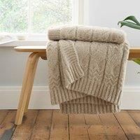 Cable Knit Throw Blanket 150cm x 200cm