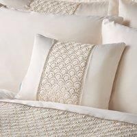 Catherine Lansfield Deco Sequin Champagne Quilted Pillowsham Pair