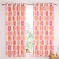 Catherine Lansfield Retro Daisy Reversible Eyelet Curtains