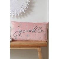 Catherine Lansfield Sparkle Filled Cushion 30 X 50Cm- Pink