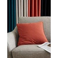 Catherine Lansfield Wilson Velvet 45x45cm Cushion Olive Green