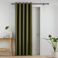 Catherine Lansfield Wilson Velvet Thermal Blackout Door Curtain