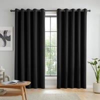 Catherine Lansfield Wilson Velvet Thermal Blackout Eyelet Curtains